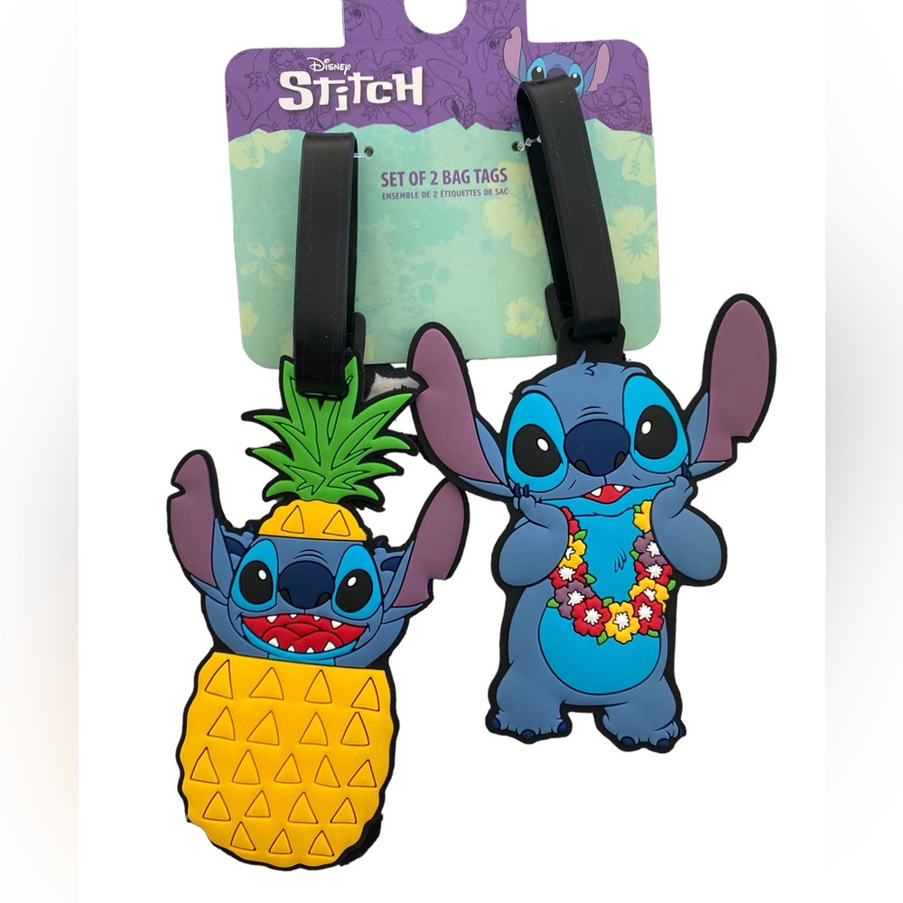 DISNEY STITCH Set of 2 Bag Tags